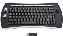 DSI 2.4GHz Wireless Space Saver Optical Trackball Keyboard