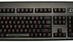 Deck Legend 105 Linear Red Backlit Keyboard - Fire
