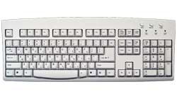 Hebrew Language Keyboard - Beige - PS/2 Connector