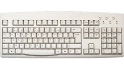 French Language (AZERTY) Keyboard - Beige - PS/2 Connector