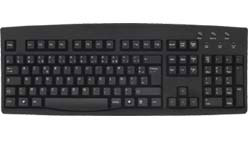 French Language Keyboard - Black - PS/2 Connector