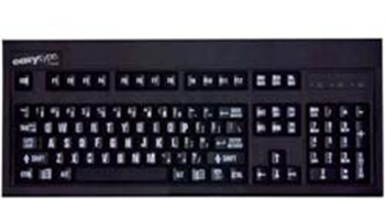 Datacal Large Print EasyType Keyboard - PS/2 Connector