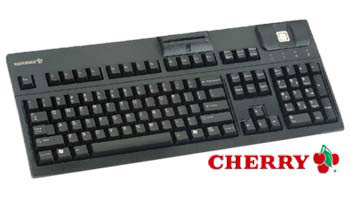 Cherry G83-14201LPAUS-0 Biometric Keyboard with Smart Card R