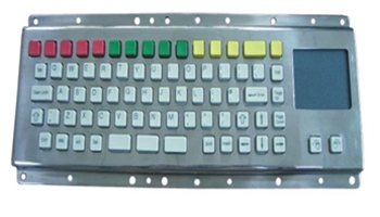 TG3 Electronics, Inc. - MK71C - Metal Kiosk Keyboard with Integrated Touchpad