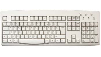 Click here to view larger image French Language (AZERTY) Keyboard - Beige - PS/2 Connector