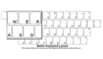 Click here to view larger image Belieze Language Keyboard Labels