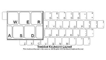 Click here to view larger image Trinidad Language Keyboard Labels