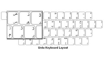 Click here to view larger image Urdu Language Keyboard Labels