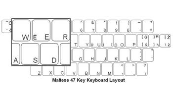 Click here to view larger image Maltese Language Keyboard Labels