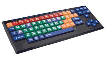KinderBoard Large Key - Large Print Color Coded Keyboard