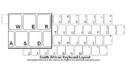 South African Language Keyboard Labels