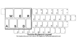 Yoruba (Nigeria) Language Keyboard Labels