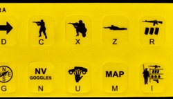 Virtual Battlestation 2 Infantry Control Keyboard Labels