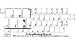 Chilean (Spanish) Language Keyboard Labels