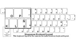 Uruguayan (Spanish) Language Keyboard Labels