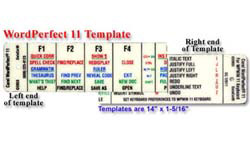 Corel WordPerfect 10 Stackable Keyboard Template