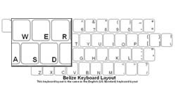 Belieze Language Keyboard Labels