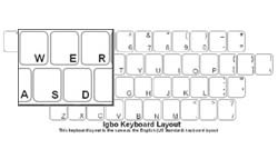 Igbo (Nigeria) Language Keyboard Labels