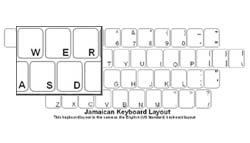 Jamaican Language Keyboard Labels