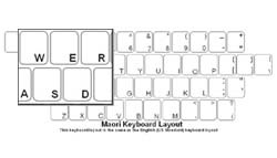 Maori Language Keyboard Labels