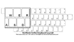 Northern Sotho Language Keyboard Labels