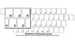 Zimbabwe Language Keyboard Labels