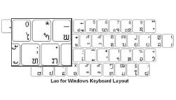 Lao Language Keyboard Labels