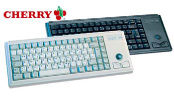 Cherry G84-4420LPBEU-0 Ultraslim Keyboard with Trackball