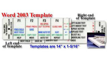 Word 2003 Keyboard Template