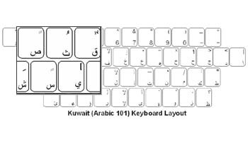 Kuwaiti (Arabic) Language Keyboard Labels