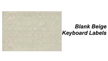 Blank Beige Keyboard Labels