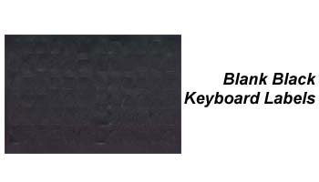 Blank Black Keyboard Labels